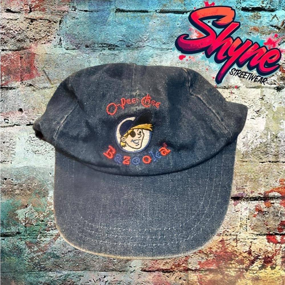 Bazooka Joe Vintage Denim Cap with Embroidered Logo
